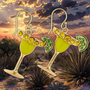 Margarita With Lime Earrings